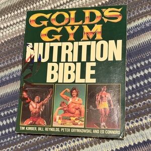 Vintage 80s Gold's Gym Nutrition Bible